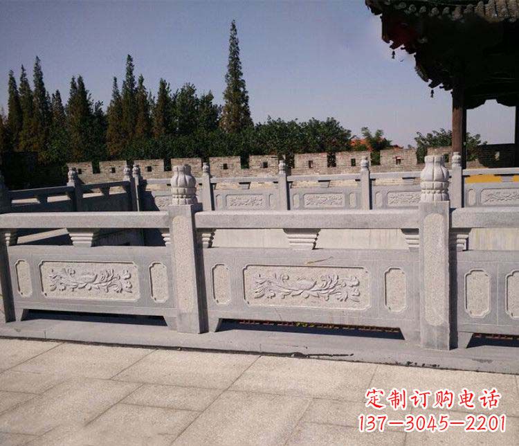 漯河园林仿古石栏板景观石雕 (2)