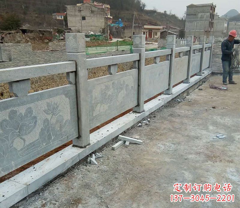 漯河园林仿古石栏板景观石雕 (5)