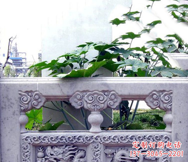 漯河园林仿古石栏板景观石雕 (6)