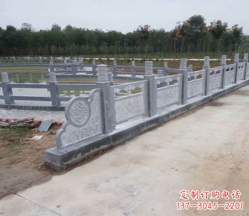 漯河园林仿古石栏板景观石雕 (11)