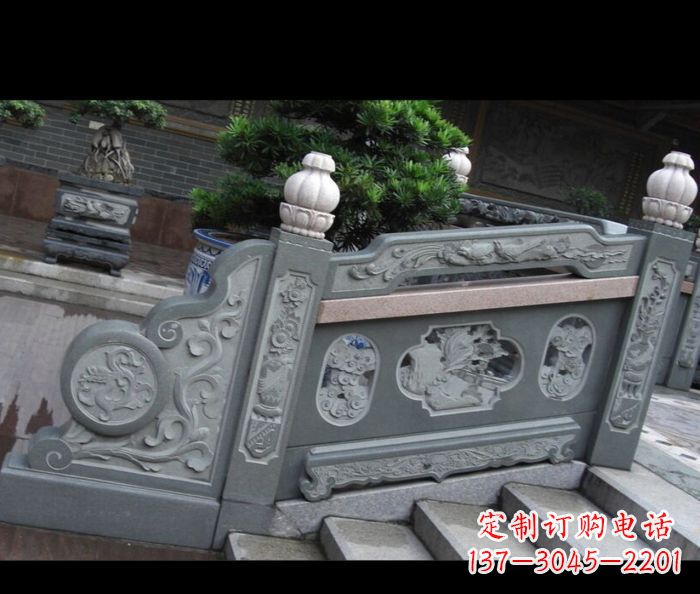 漯河园林景观大理石栏板雕塑 (6)