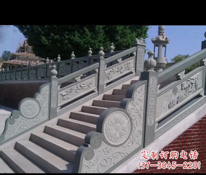 漯河园林景观大理石栏板雕塑 (4)