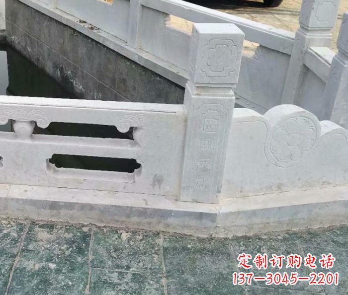 漯河园林景观大理石栏板雕塑 (7)