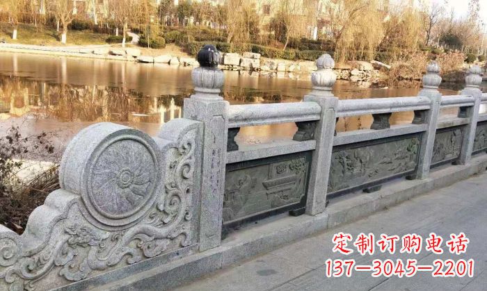 漯河园林景观大理石栏板石雕 (10)