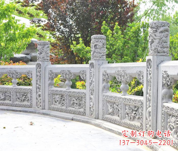 漯河园林景观大理石栏板石雕 (9)