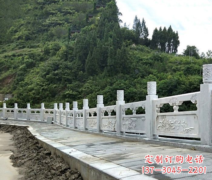 漯河园林景观大理石栏板石雕_2