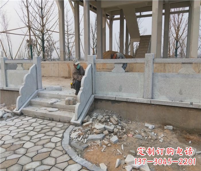 漯河园林景观大理石桥栏板石雕_2 (2)