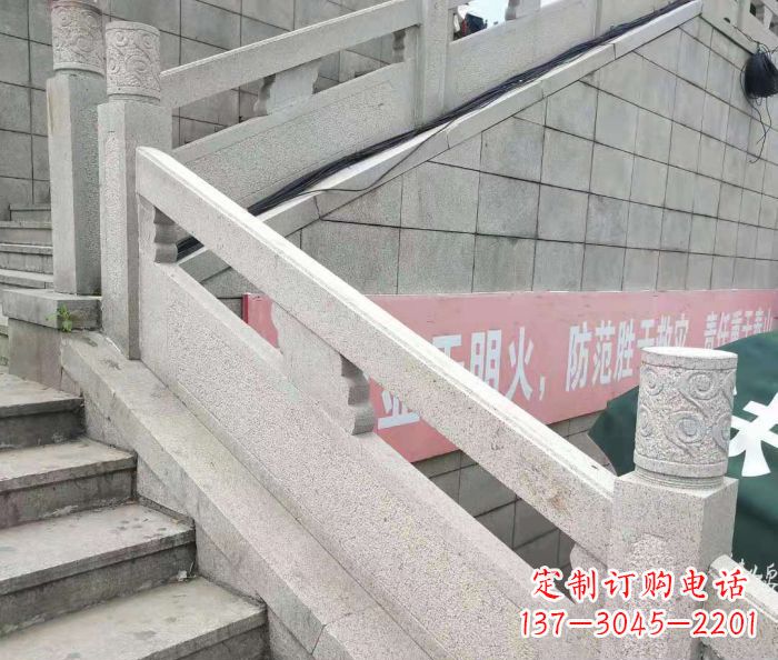 漯河园林景观大理石桥栏板石雕_1 (2)