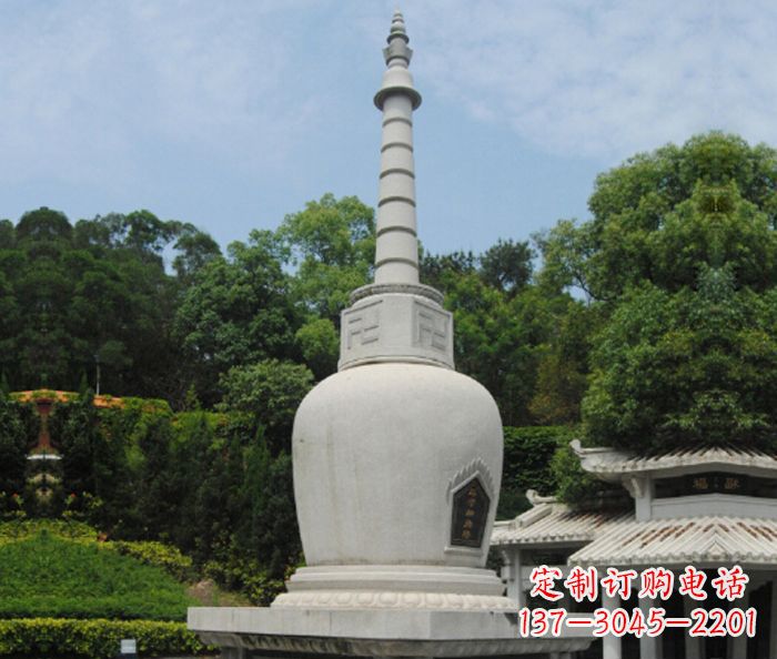 漯河园林景观大理石舍利塔石雕
