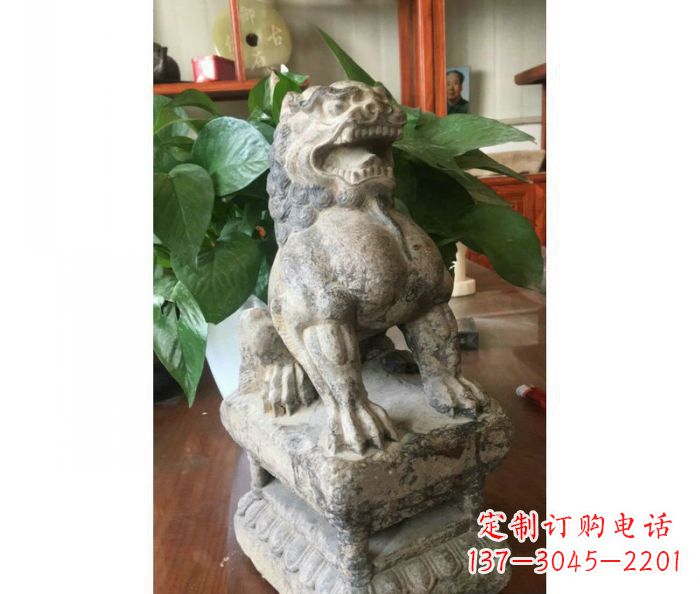 漯河园林景观大理石狮子石雕