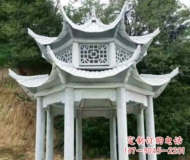 漯河园林景观多层凉亭石雕