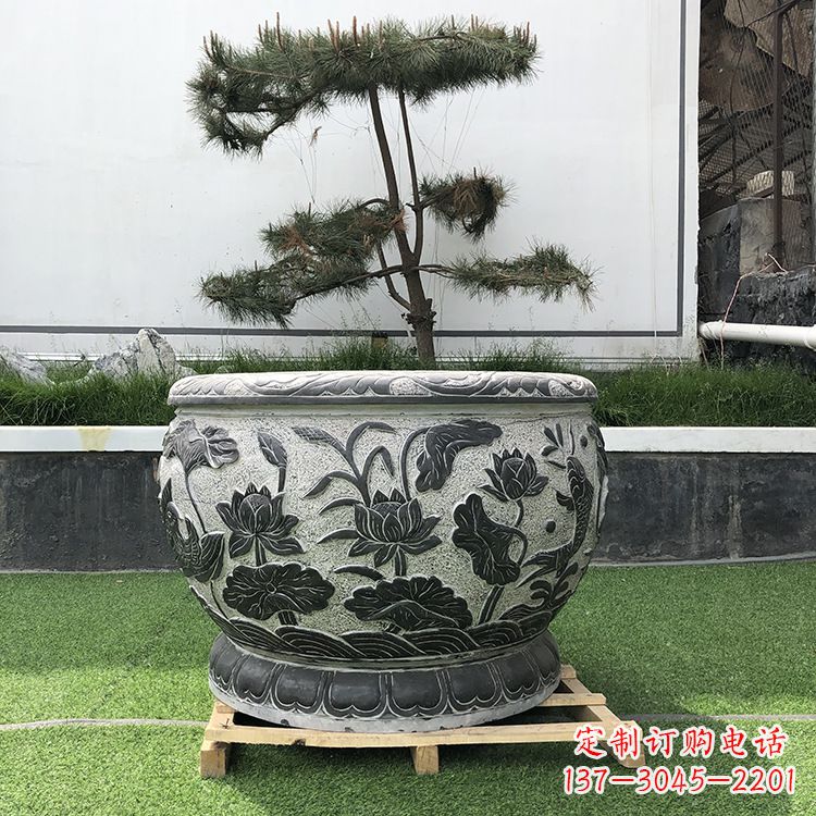 漯河园林石雕水缸