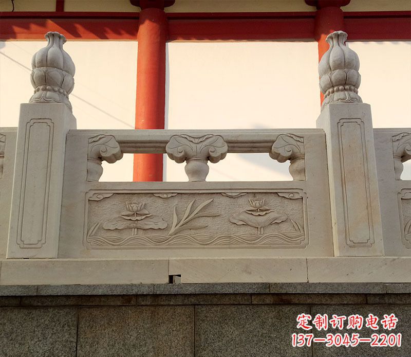 漯河园林石浮雕栏板景观石雕 (2)