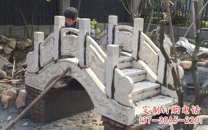漯河园林小型石拱桥 (2)