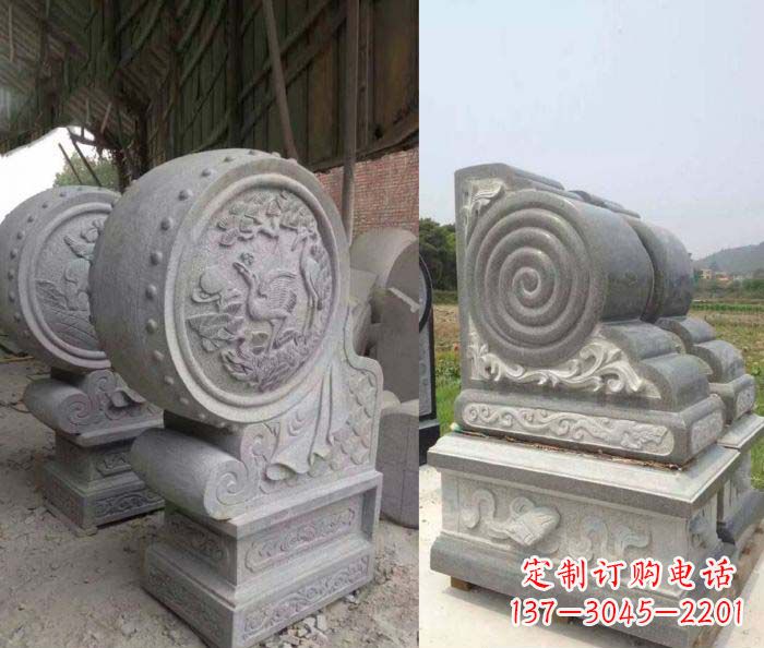 漯河招财抱鼓石大理石门墩