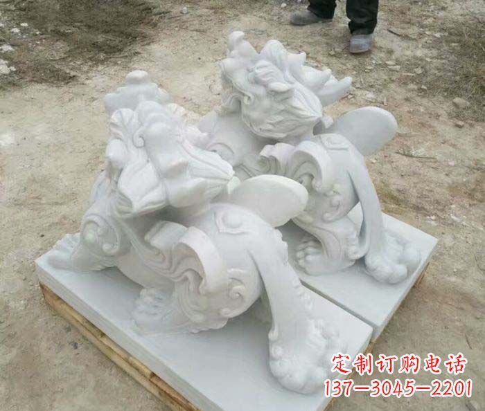 漯河招财进宝立式貔貅门口石雕