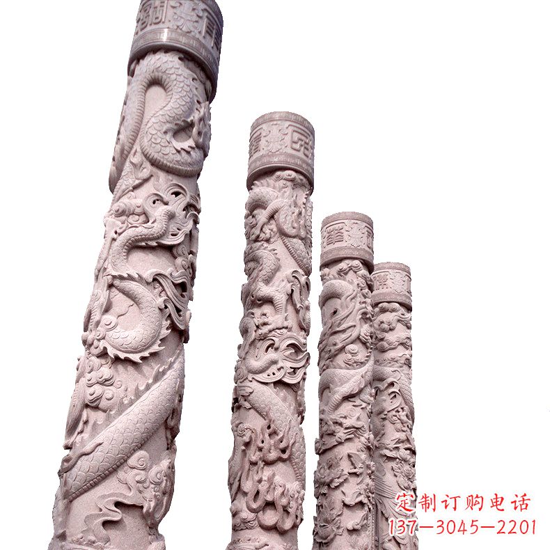 漯河中国传统龙柱石雕