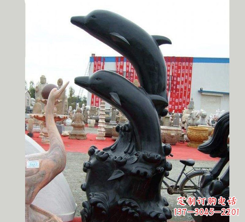 漯河中国黑海豚石雕
