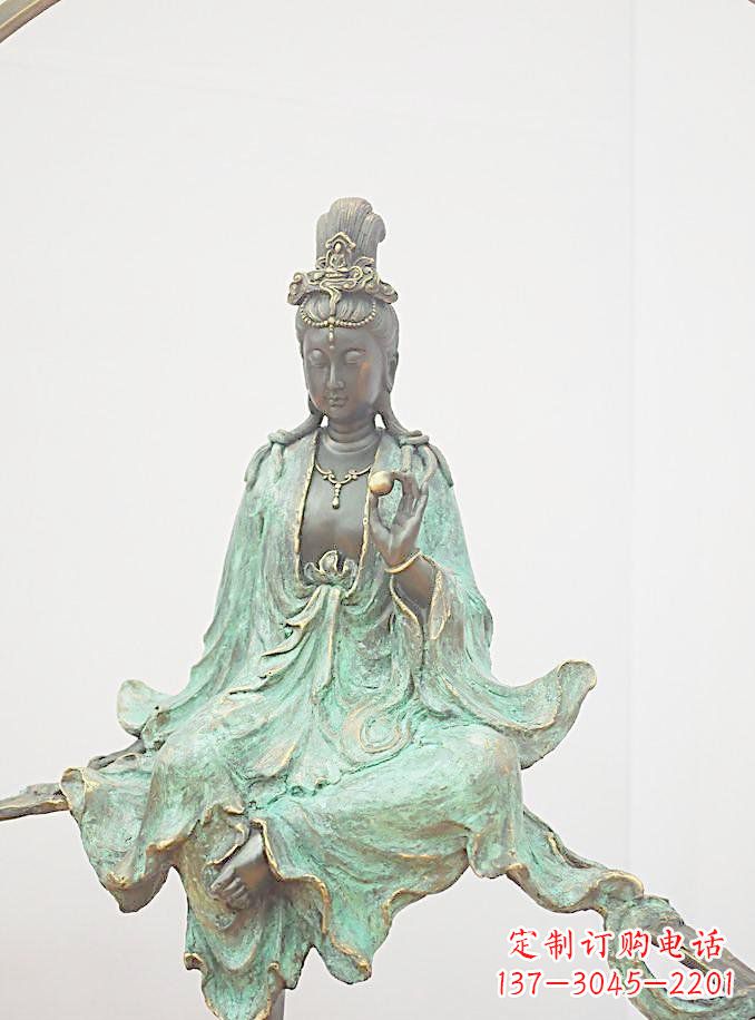 漯河铸铜观自在观音雕像