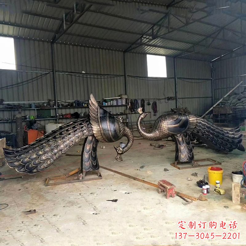 漯河铸铜孔雀雕塑