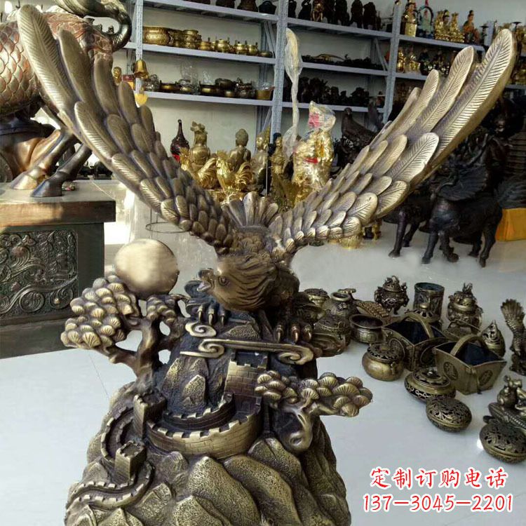 漯河铸铜老鹰雕塑