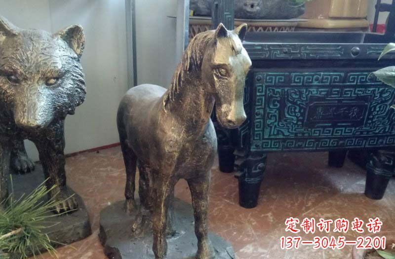 漯河铸铜马雕塑222
