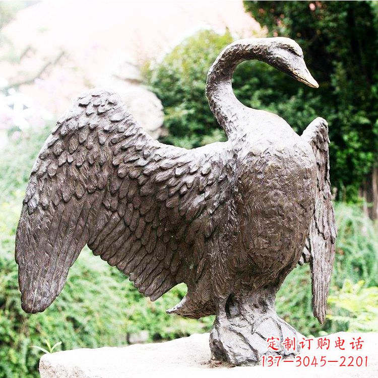 漯河铸铜天鹅雕塑