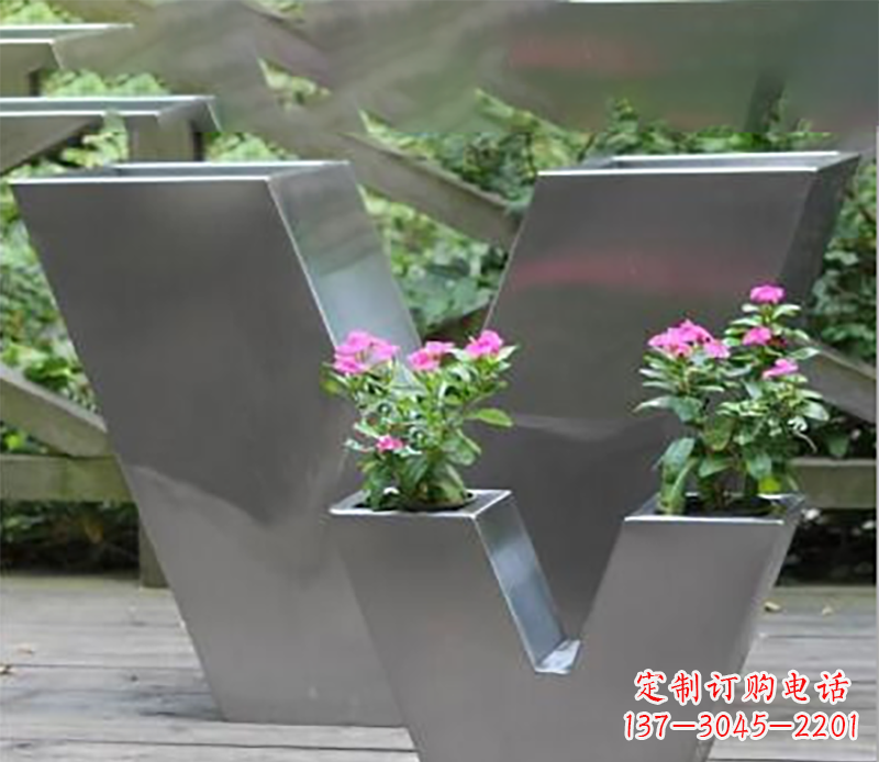 漯河花盆不锈钢雕塑